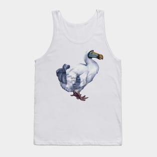 The extinct Dodo. Dodo illustration. Quirky, weird and fluffy. Have a piece of natural history. Unique gift. Tank Top
